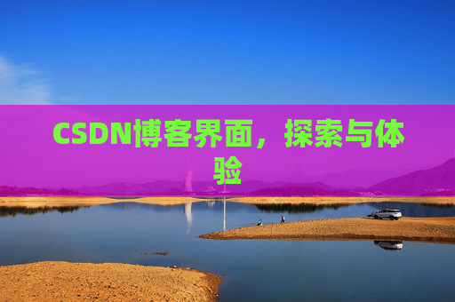 CSDN博客界面，探索与体验